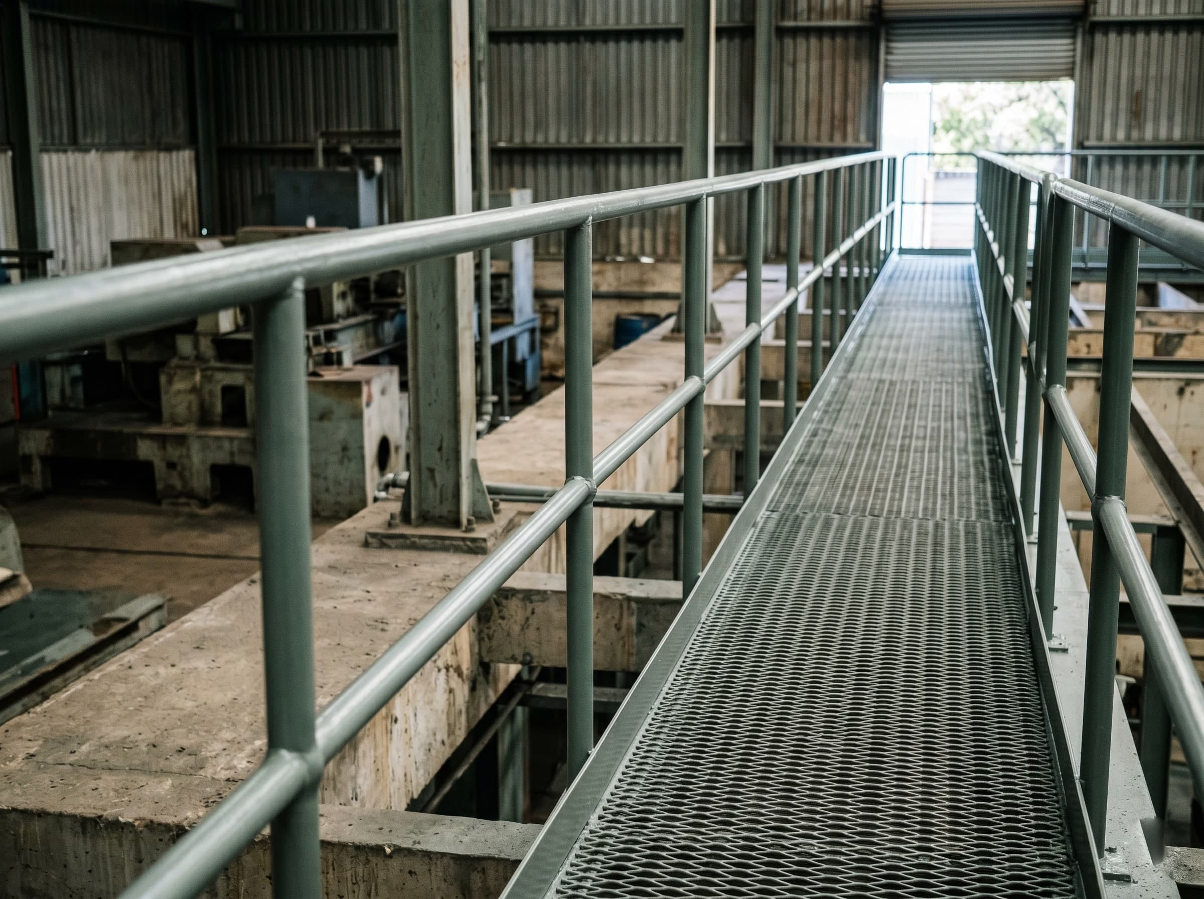 Close-up of stripe coat and weld area corrosion protection on Gauteng steelwork