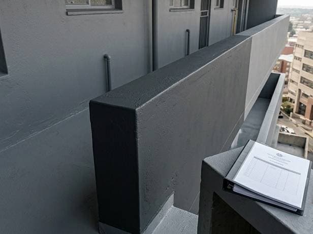 External wall coating quality checks and handover documentation