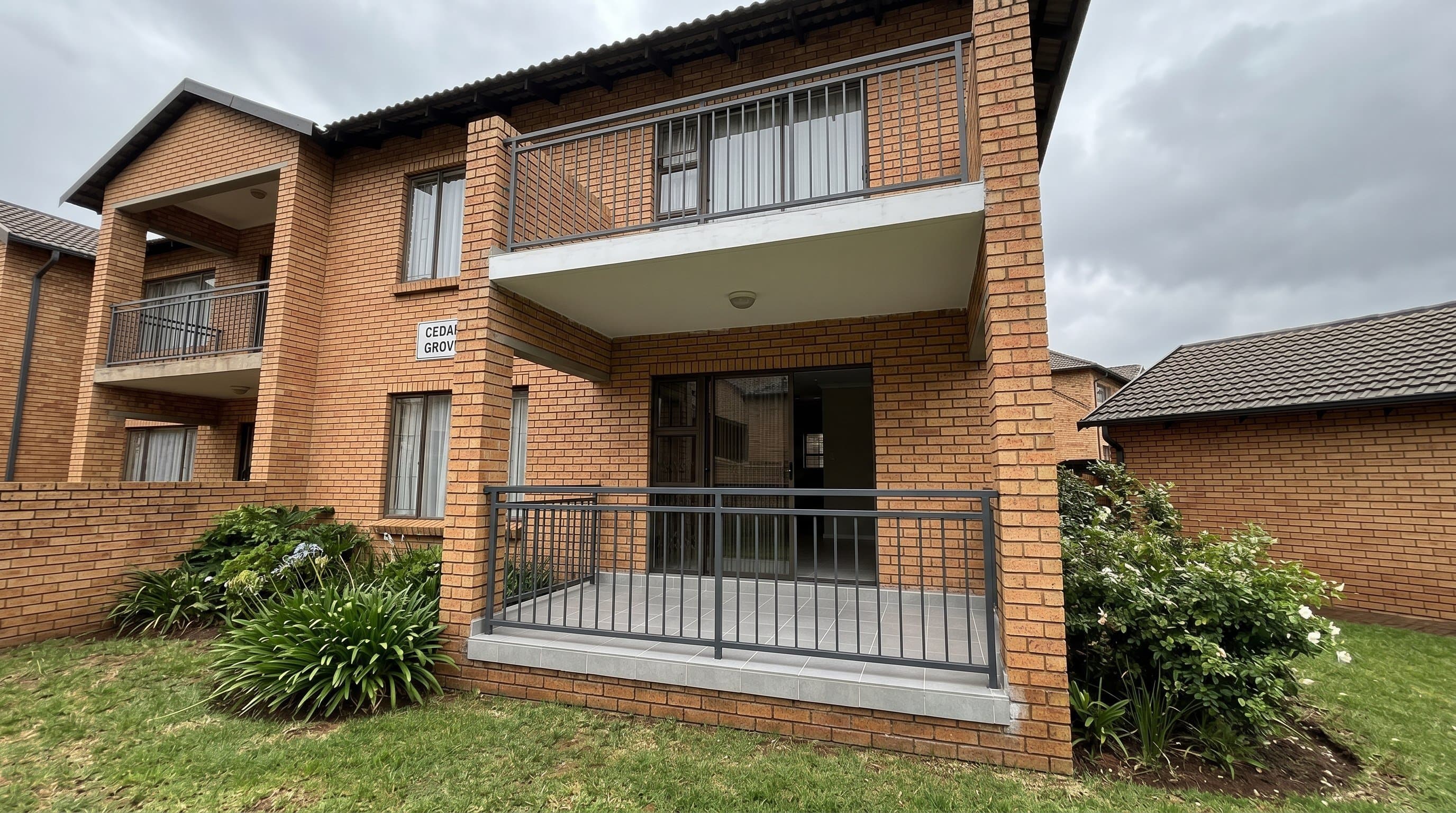 Completed leaking balcony repair on a modest Gauteng sectional-title block