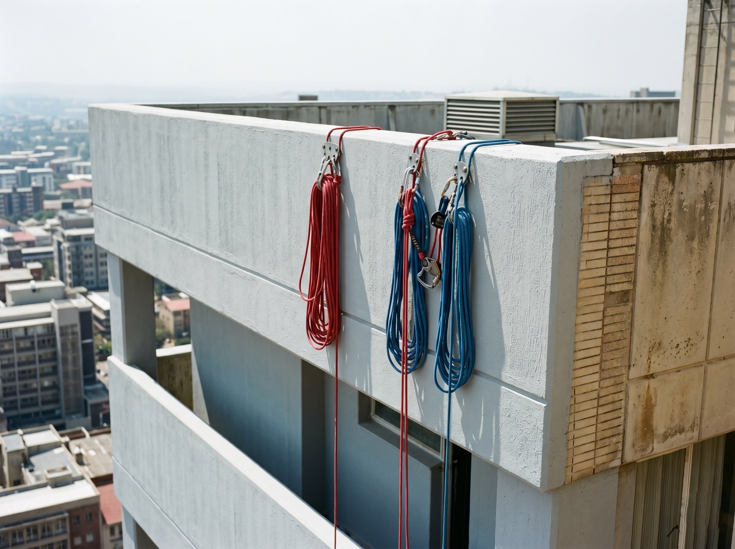 Rope access painting