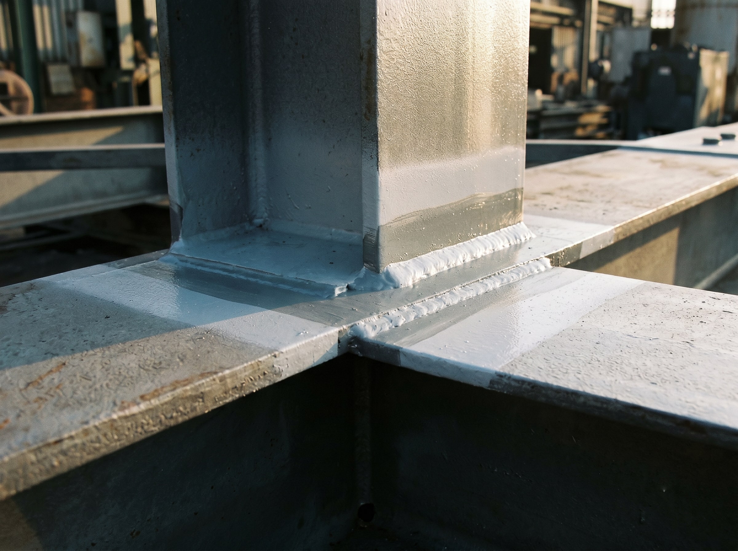 Completed corrosion protection on bund wall steel at a small Gauteng chemical plant