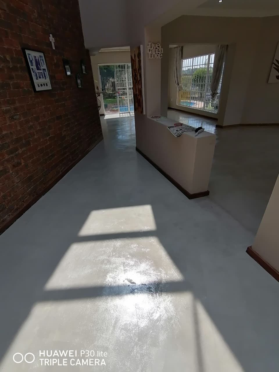 HACCP hygienic polyurethane floor coating in an abattoir wash bay