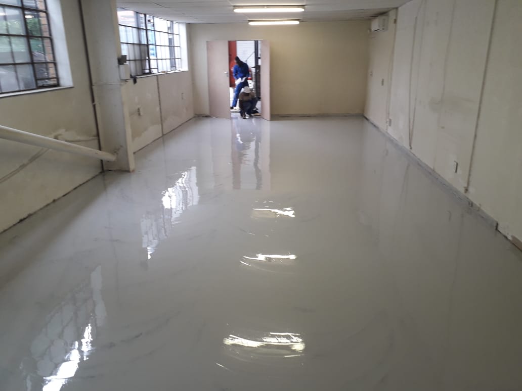 Concrete spalling repair and rebar passivation on a Gauteng parking structure