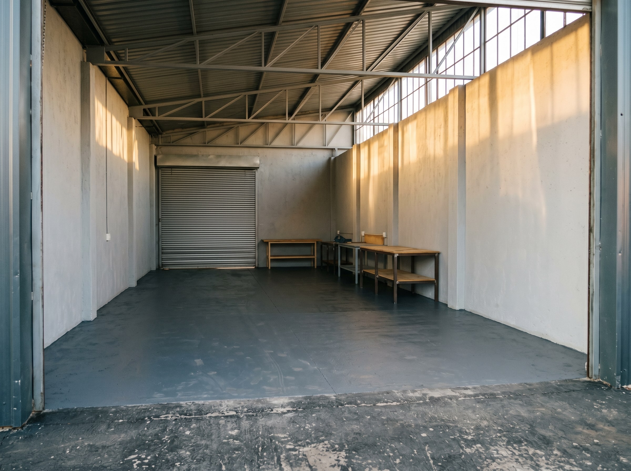 Completed workshop interior and steel coating handover at a Gauteng assembly plant