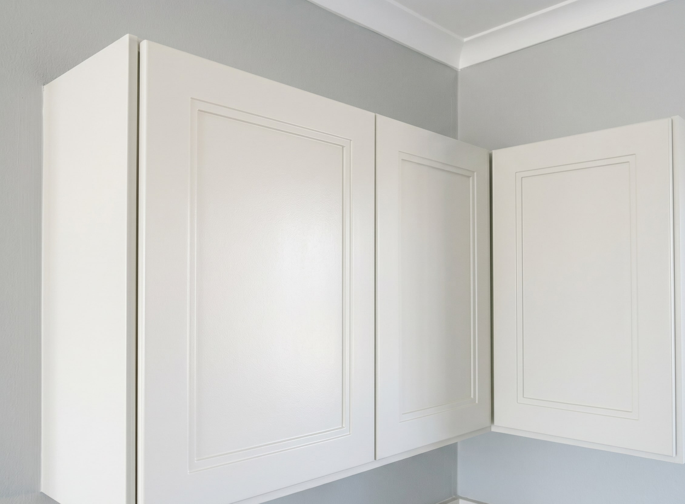 Completed hallway and bedroom door repaint in a Gauteng townhouse