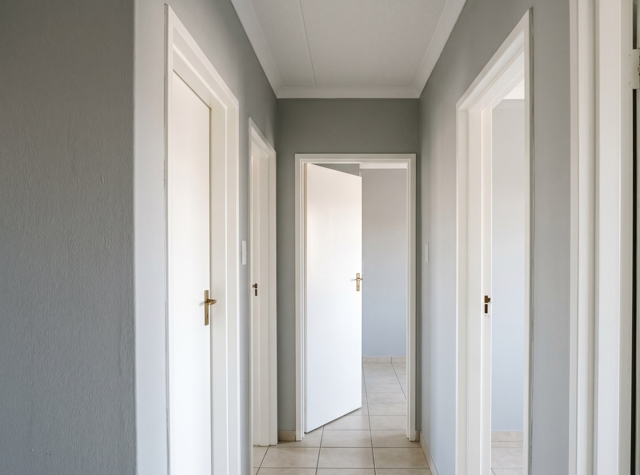 Completed low-VOC office interior repaint in a small Gauteng commercial suite