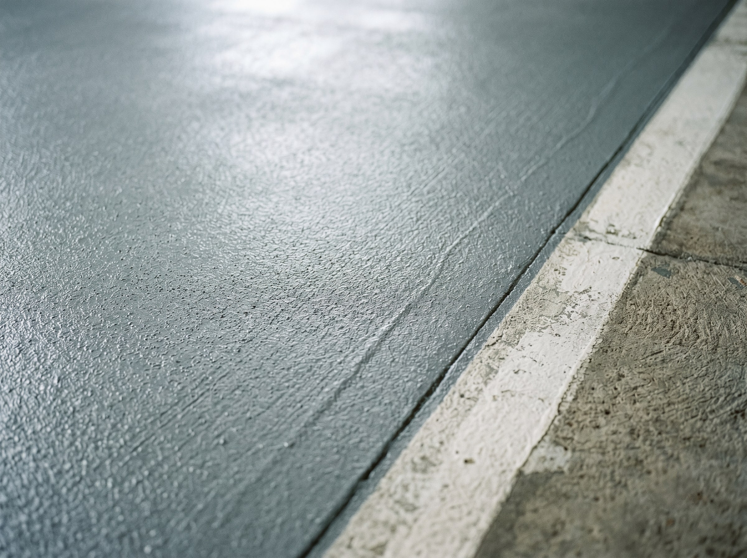 Completed ramp and wall coatings at a Gauteng residential or retail parking structure